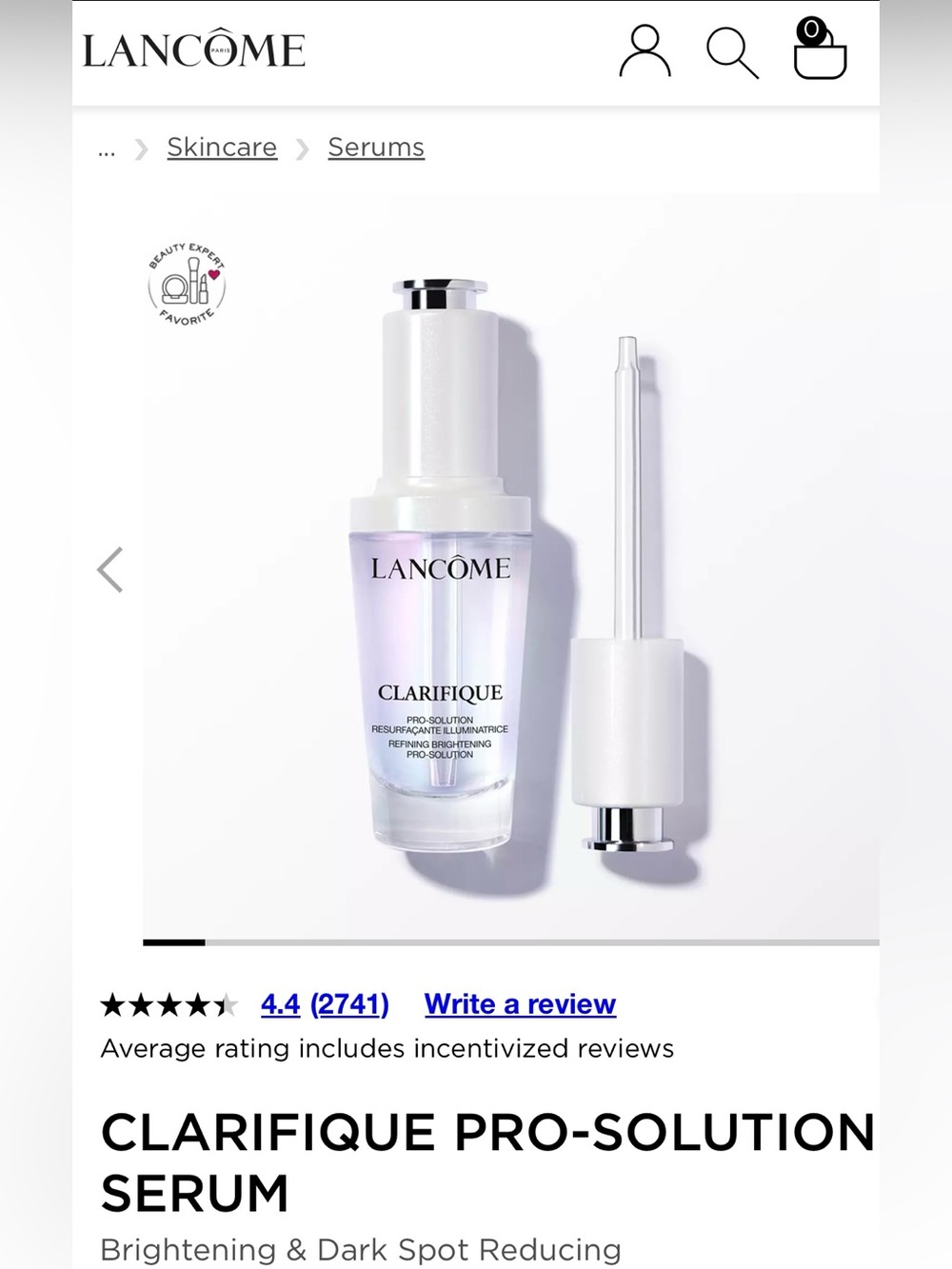 Clarifique Brightening Serum 7ML 0.23oz